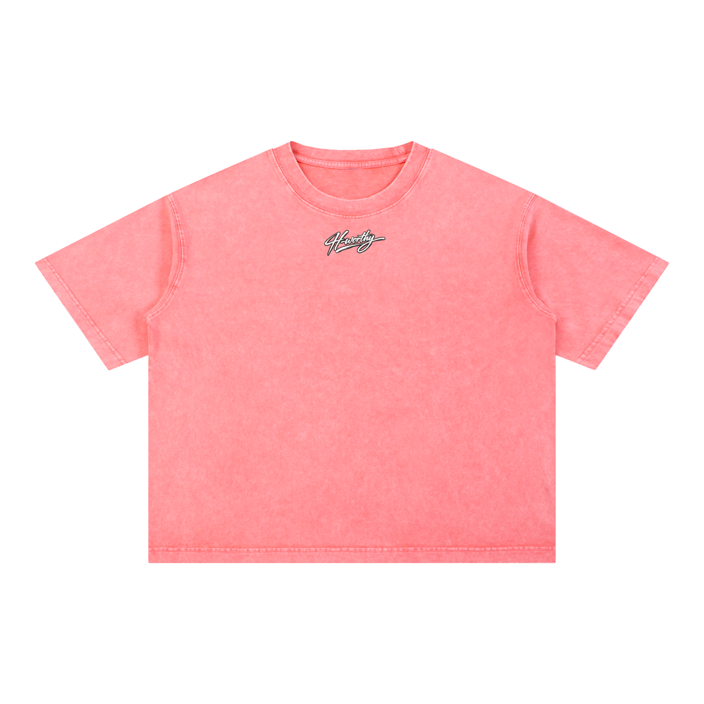 ‘H-worthy’ Mineral Wash Cotton T-Shirt