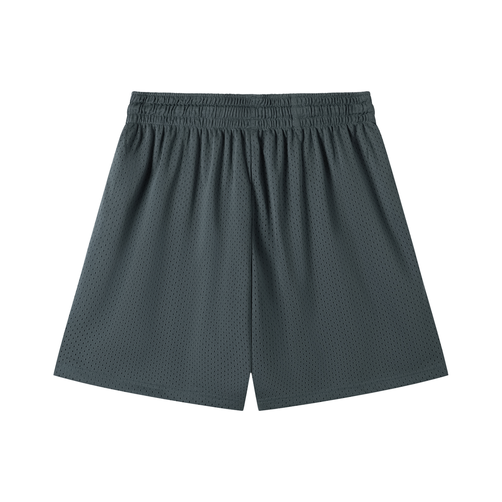 “No Worries” Mesh Drawstring Shorts