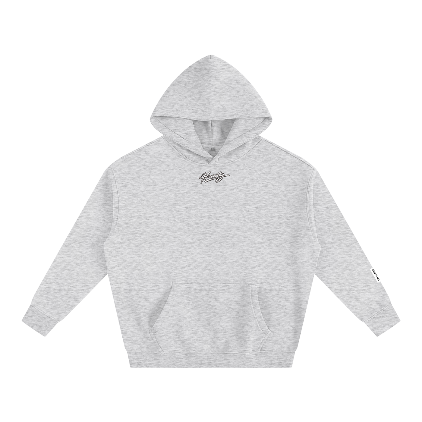 ‘H-worthy’ Oversize Fleeced Hoodie