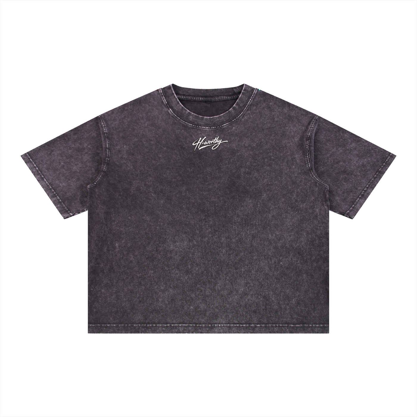 ‘H-worthy’ Mineral Wash Cotton T-Shirt