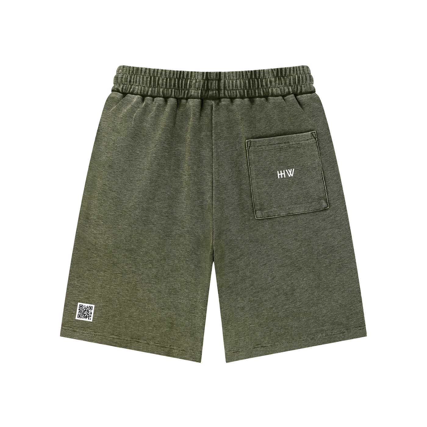 ‘H-worthy’ Mineral Wash Waffle Knit Shorts