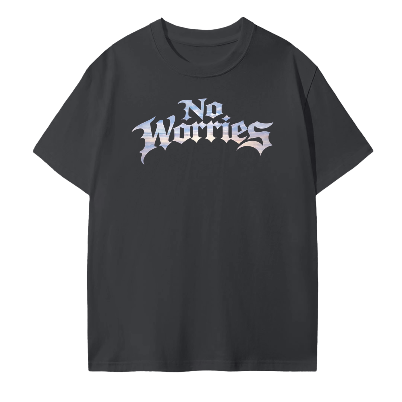 “No Worries” Seamless Cotton T-Shirt