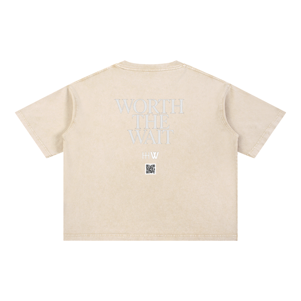 ‘H-worthy’ Mineral Wash Cotton T-Shirt