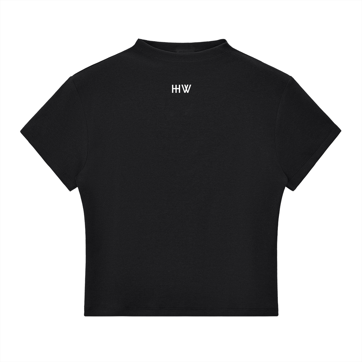 ‘HW’ Essential Slim Fit Mock Neck T-Shirt