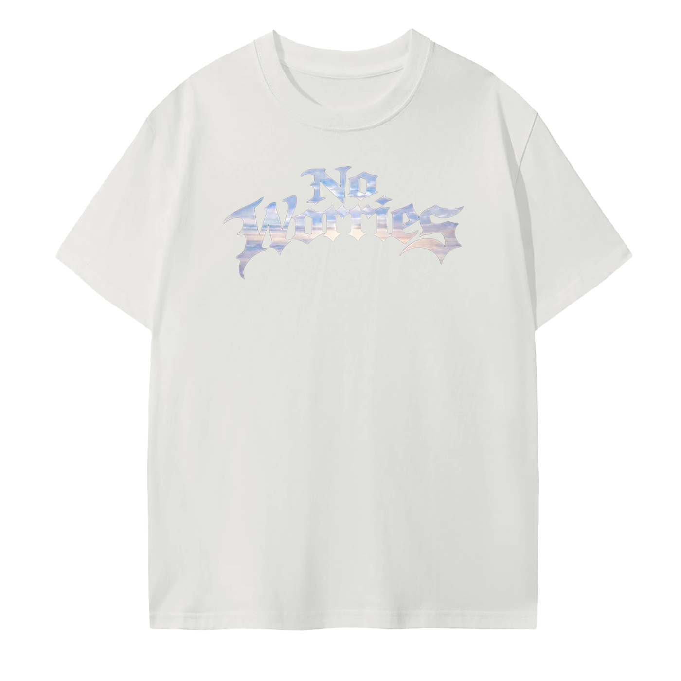 “No Worries” Seamless Cotton T-Shirt