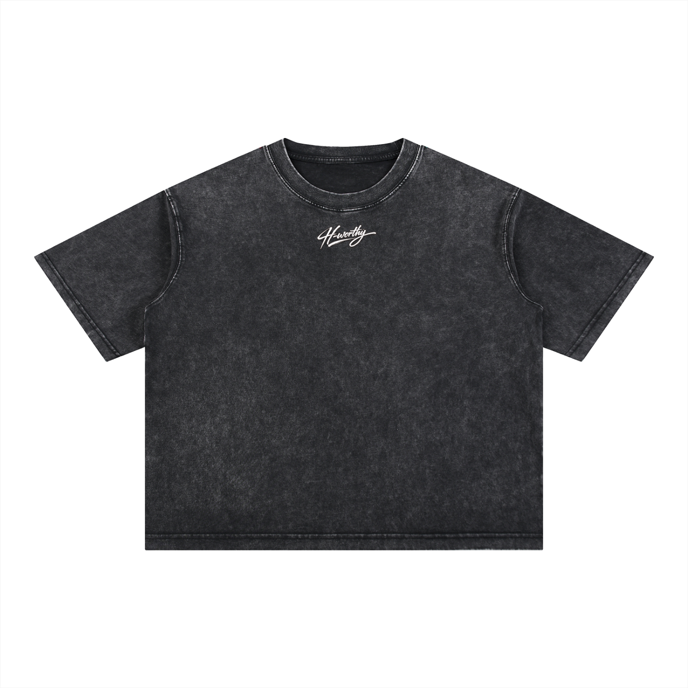 ‘H-worthy’ Mineral Wash Cotton T-Shirt