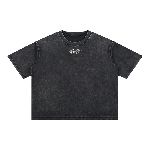 ‘H-worthy’ Mineral Wash Cotton T-Shirt
