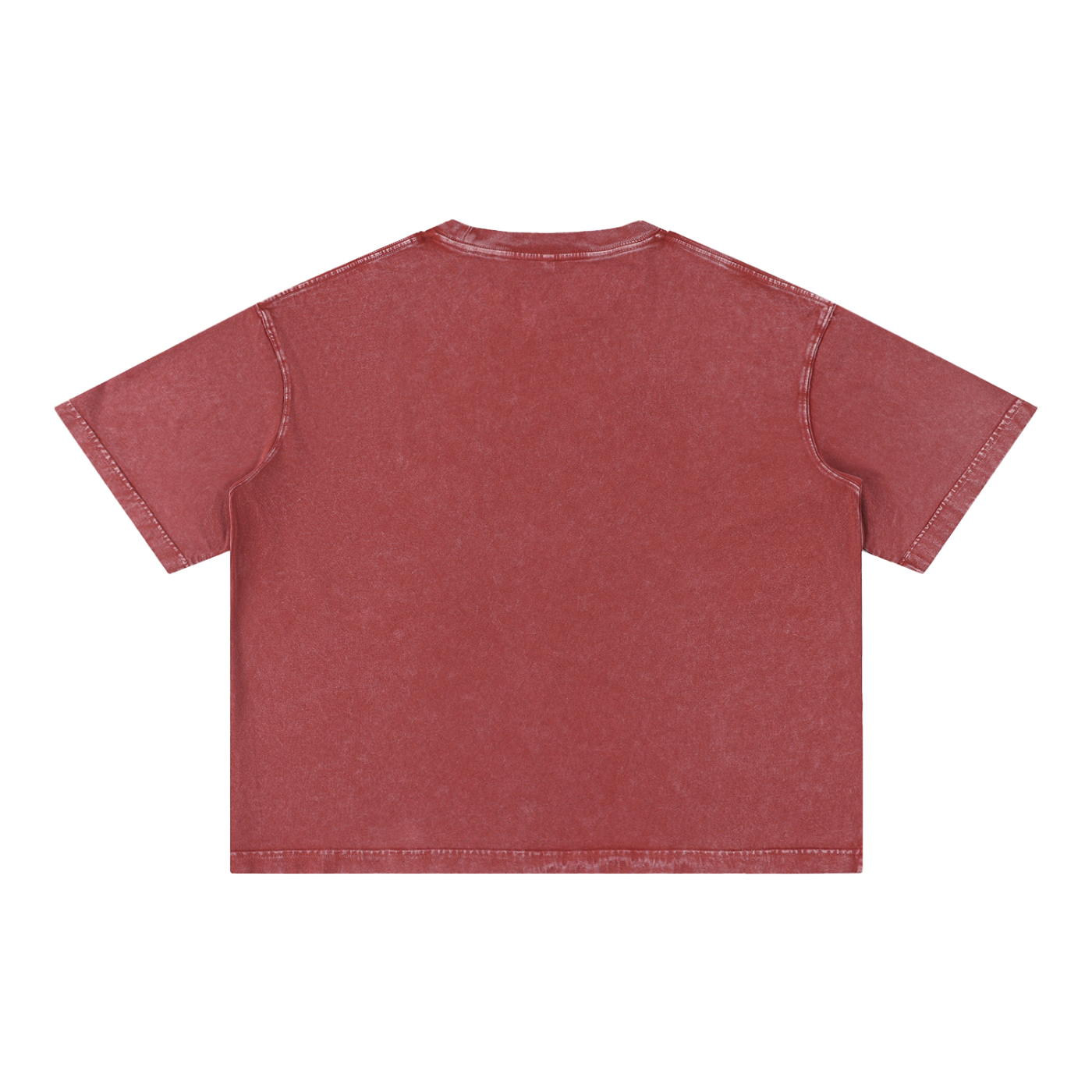 “No Worries” Mineral Wash Boxy Cotton T-Shirt