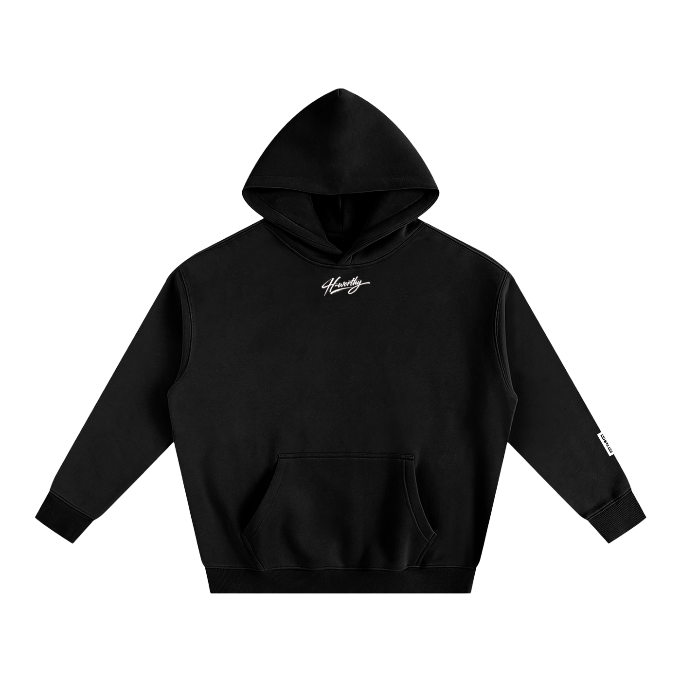 ‘H-worthy’ Oversize Fleeced Hoodie