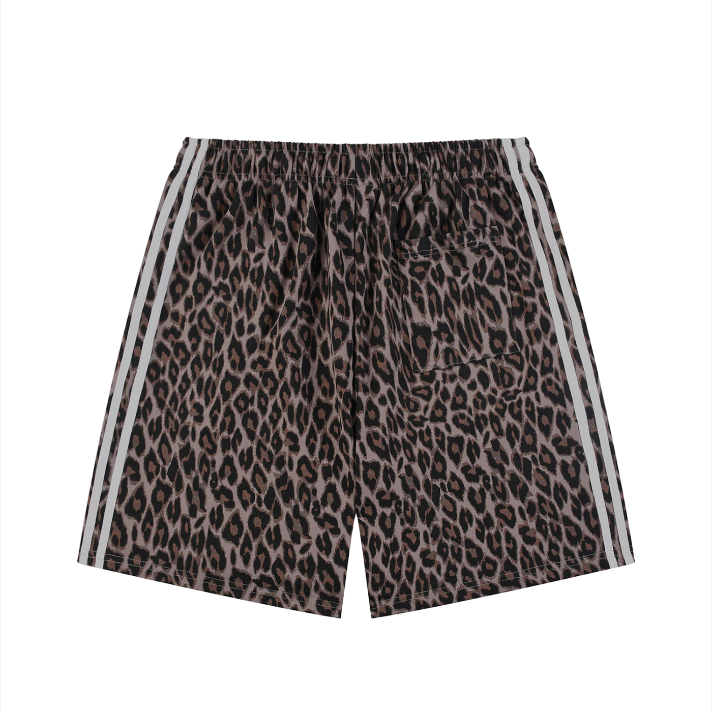 “No Worries” Heavyweight Leopard Drawstring Shorts