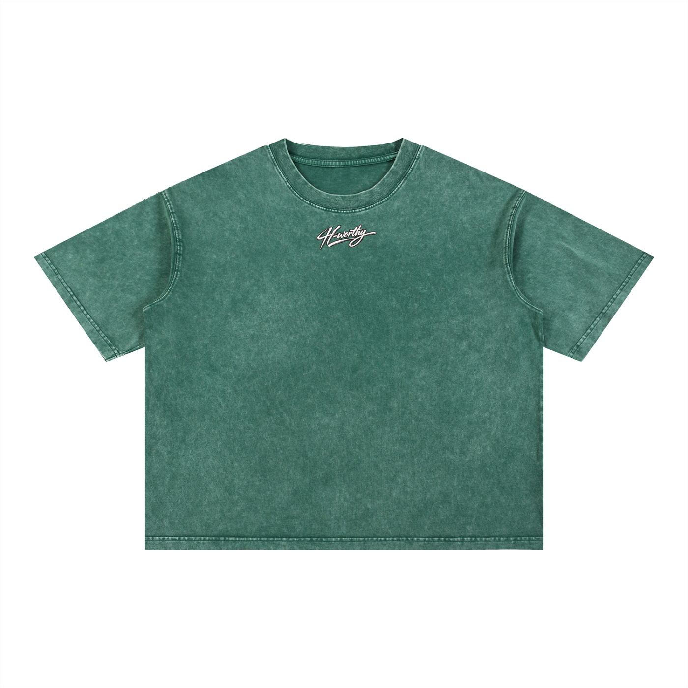 ‘H-worthy’ Mineral Wash Cotton T-Shirt