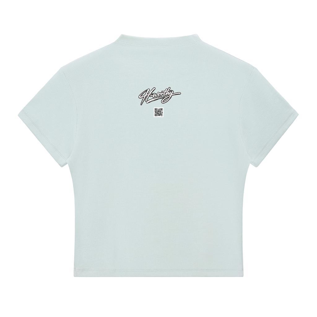 ‘HW’ Essential Slim Fit Mock Neck T-Shirt