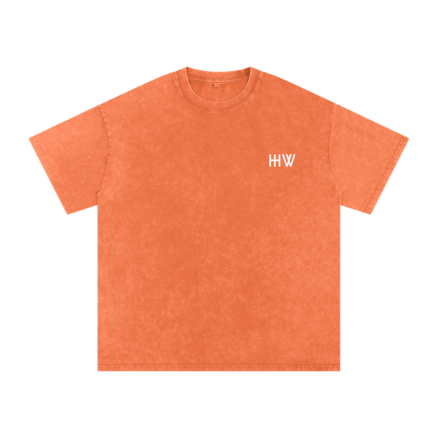 ‘HW’ snow washed oversized T-shirt
