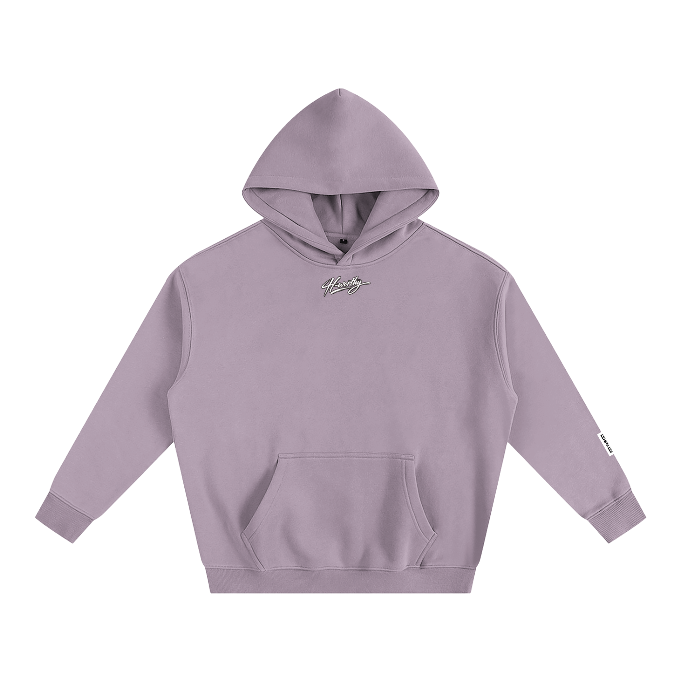 ‘H-worthy’ Oversize Fleeced Hoodie
