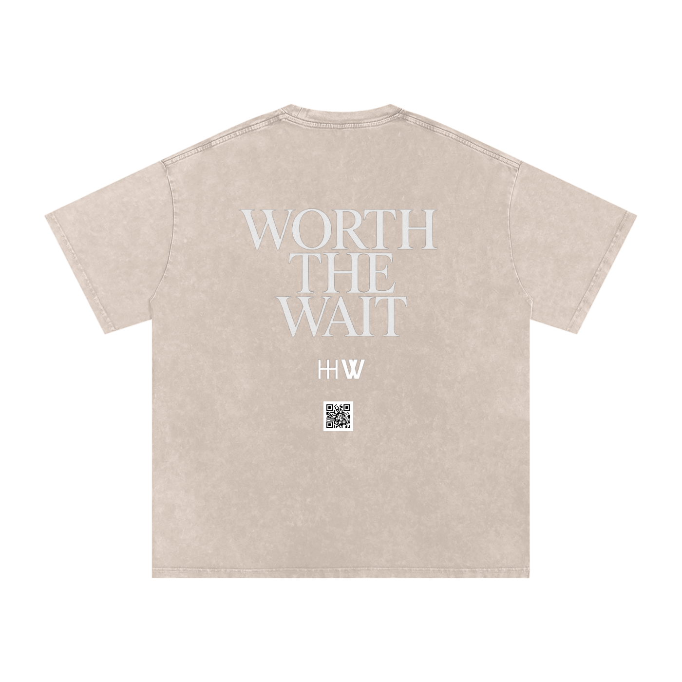 ‘HW’ snow washed oversized T-shirt
