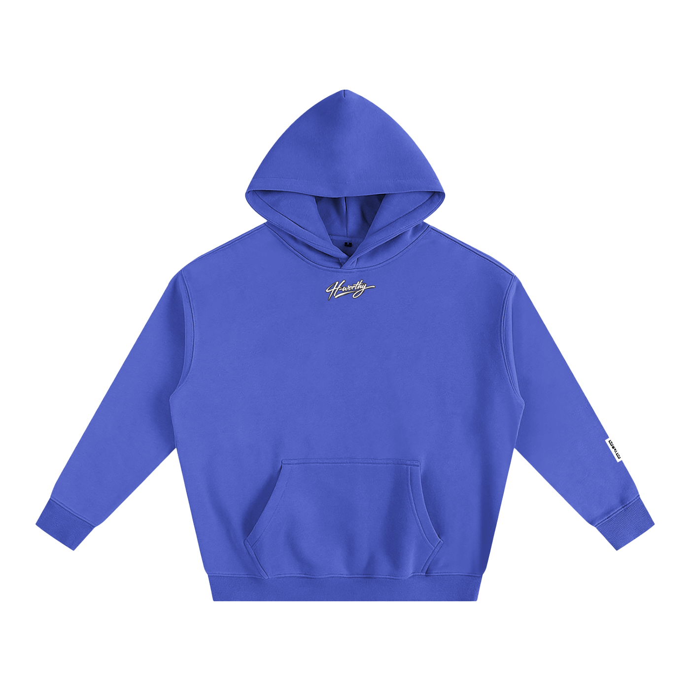 ‘H-worthy’ Oversize Fleeced Hoodie