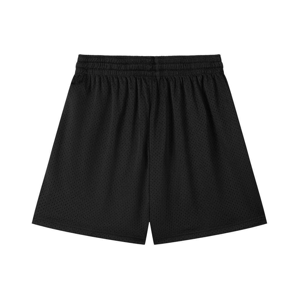 “No Worries” Mesh Drawstring Shorts