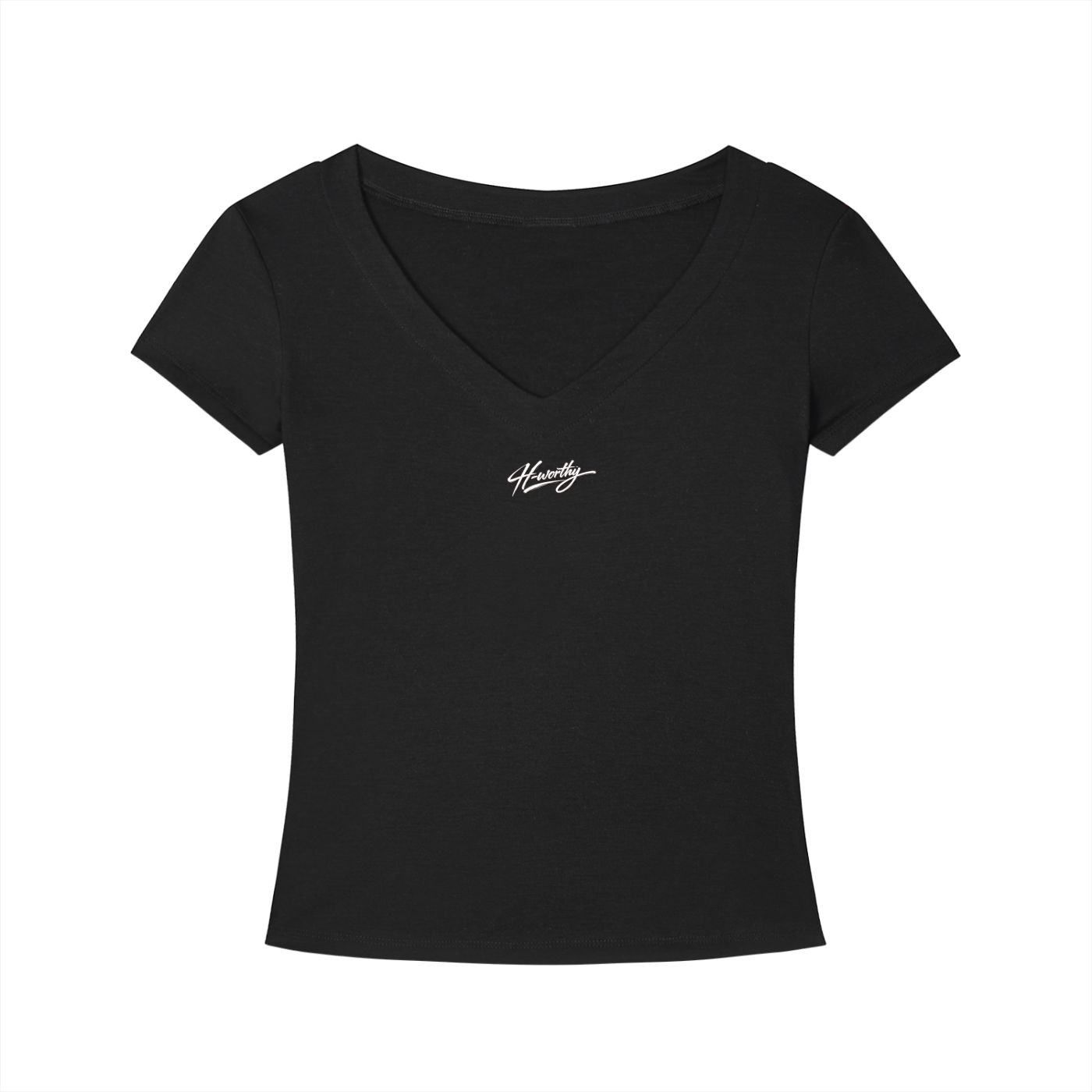 ‘H-worthy’ Slim Fit V-Neck T-Shirt