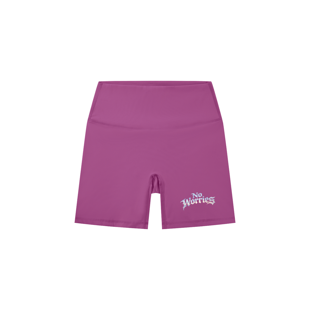 “No Worries” Women's High-Waisted Shorts