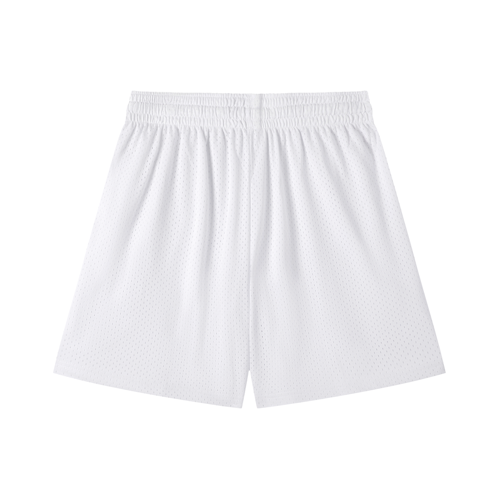 “No Worries” Mesh Drawstring Shorts