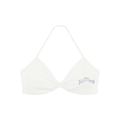 “No worries” Women’s Ruched Halter-Neck Sports Bra