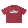 “No Worries” Vintage Wash Boxy T-Shirt