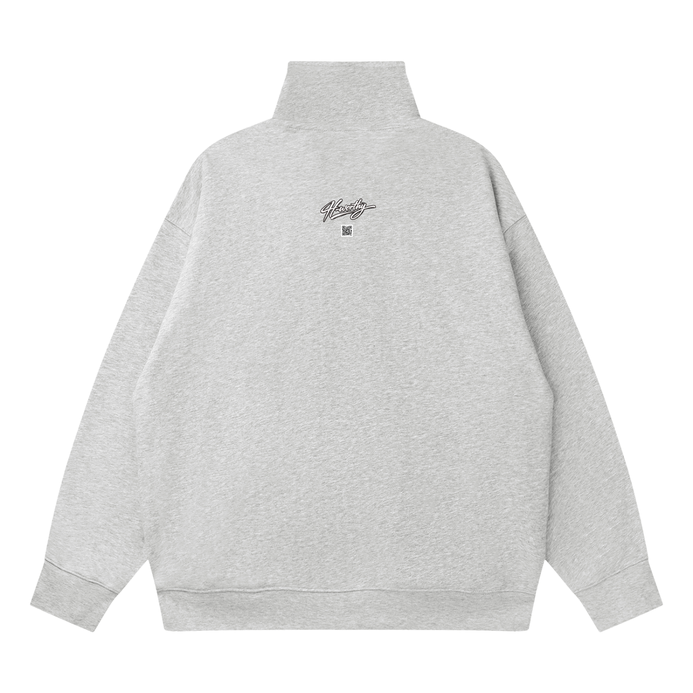 ‘HW’ Quarter-Zip Drop Shoulder Sweatshirt