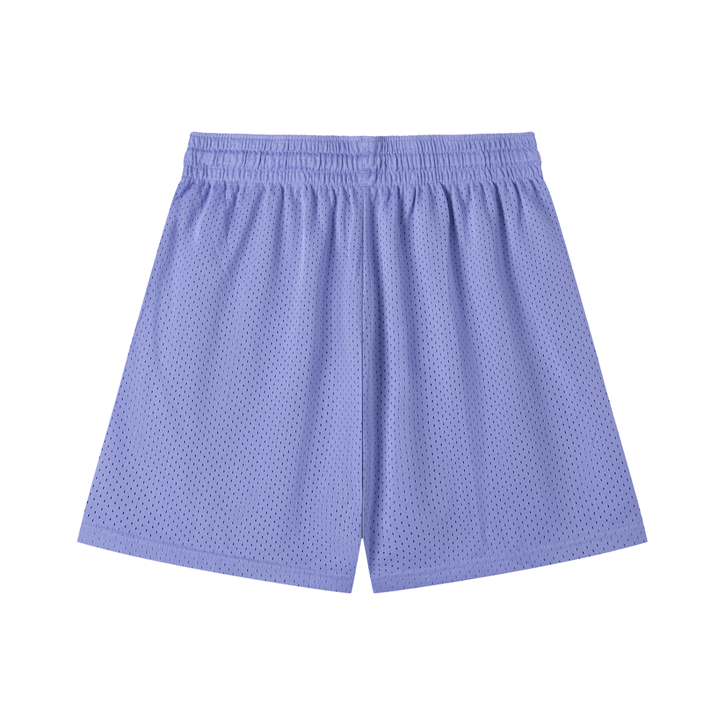 “No Worries” Mesh Drawstring Shorts