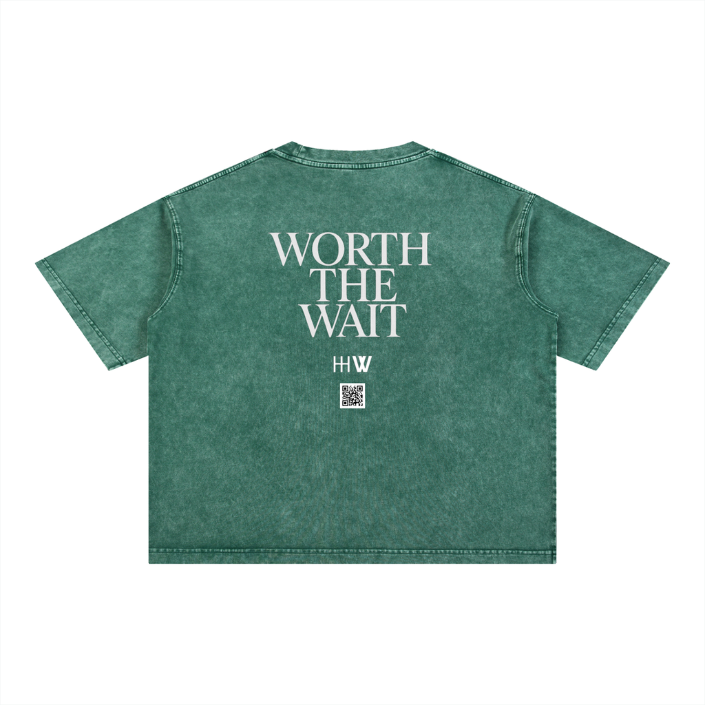 ‘H-worthy’ Mineral Wash Cotton T-Shirt