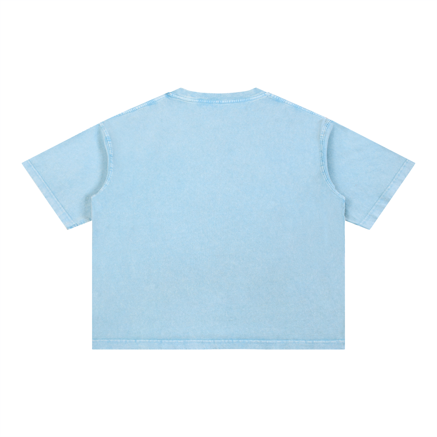 “No Worries” Mineral Wash Boxy Cotton T-Shirt