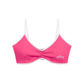 “No Worries” Women's Color Block Ruched V-Neck Sports Bra
