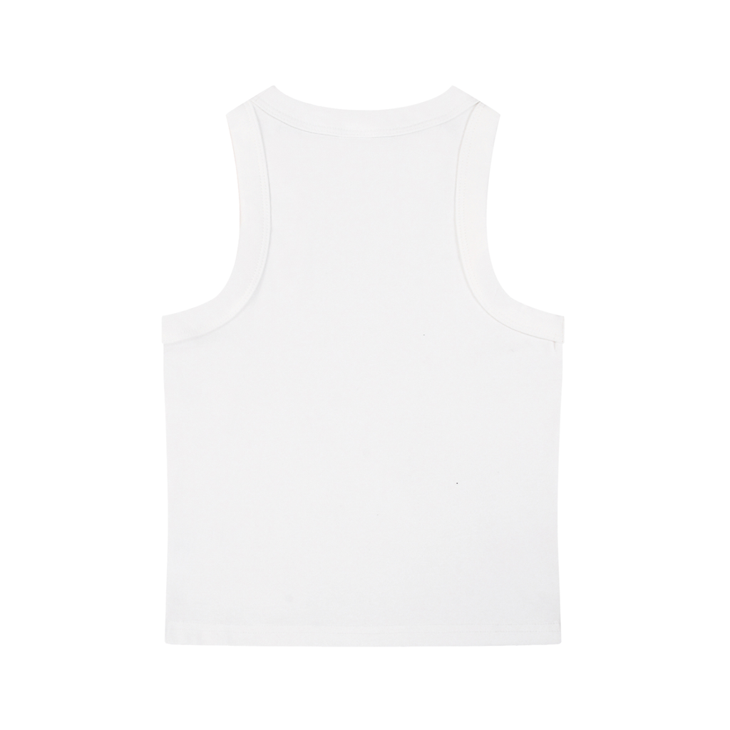 “No Worries” Snow Washed Tank Top