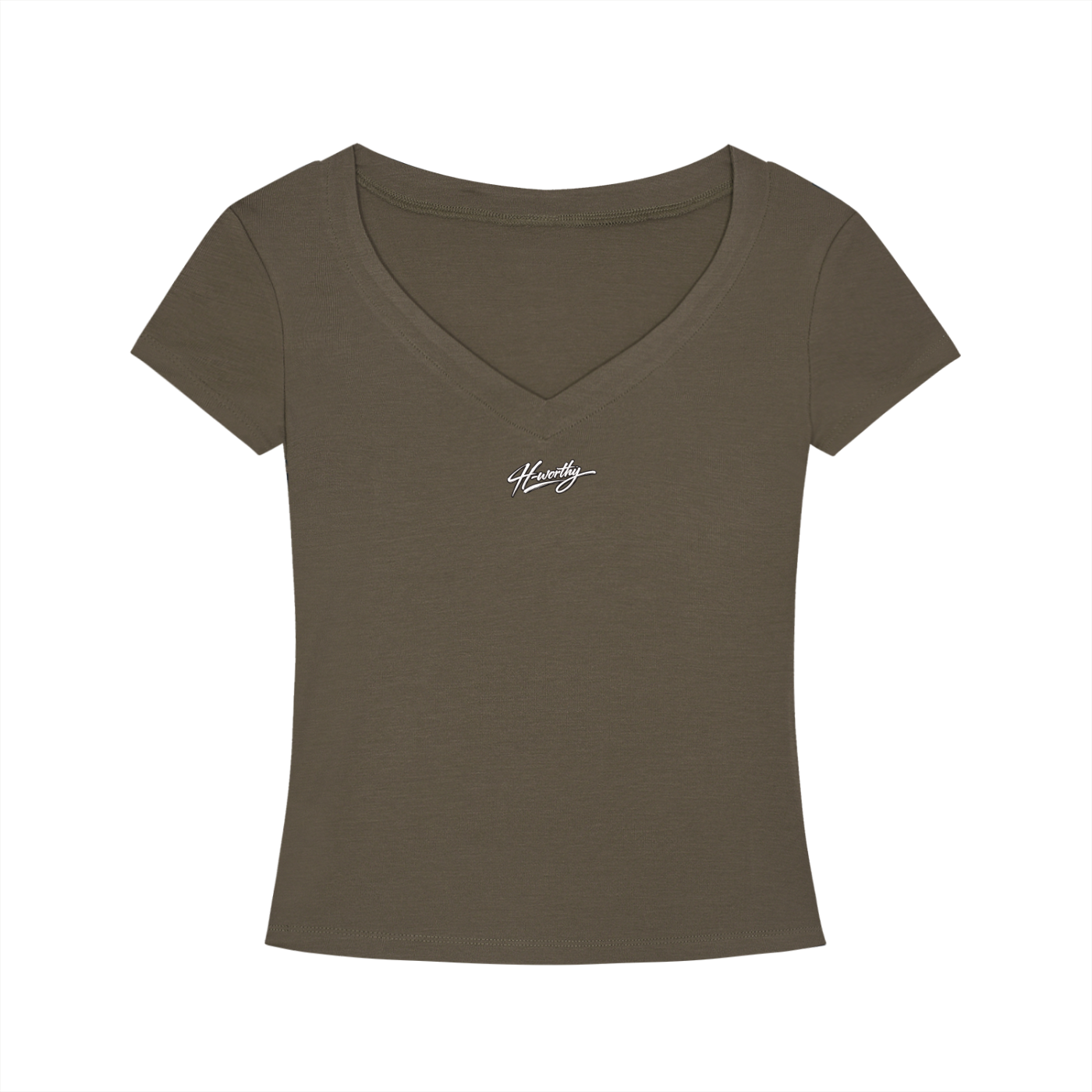 ‘H-worthy’ Slim Fit V-Neck T-Shirt