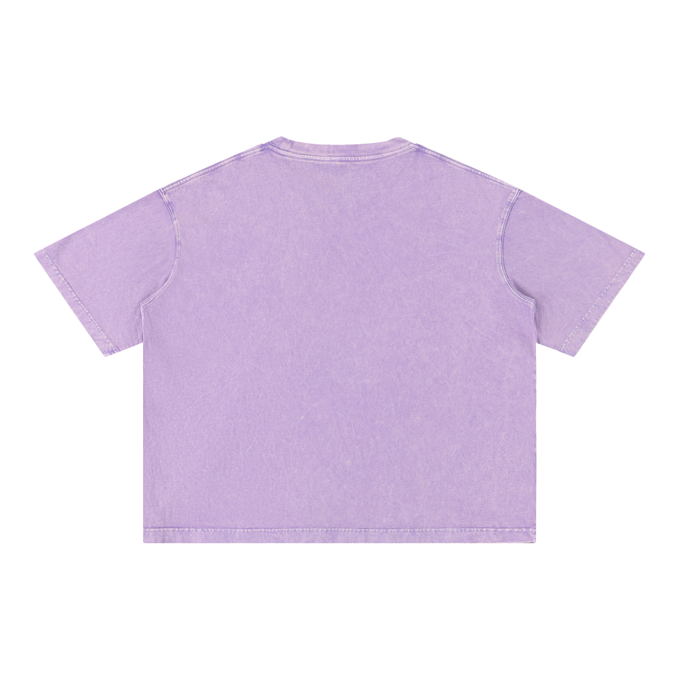 “No Worries” Mineral Wash Boxy Cotton T-Shirt