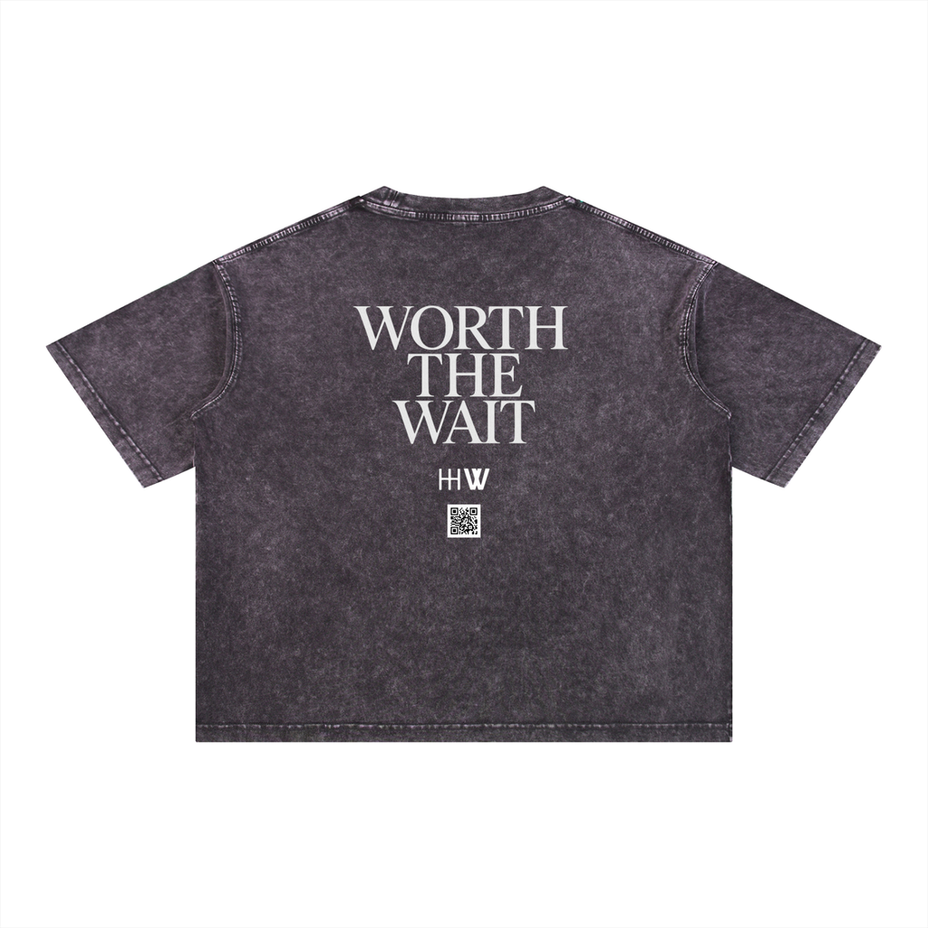 ‘H-worthy’ Mineral Wash Cotton T-Shirt