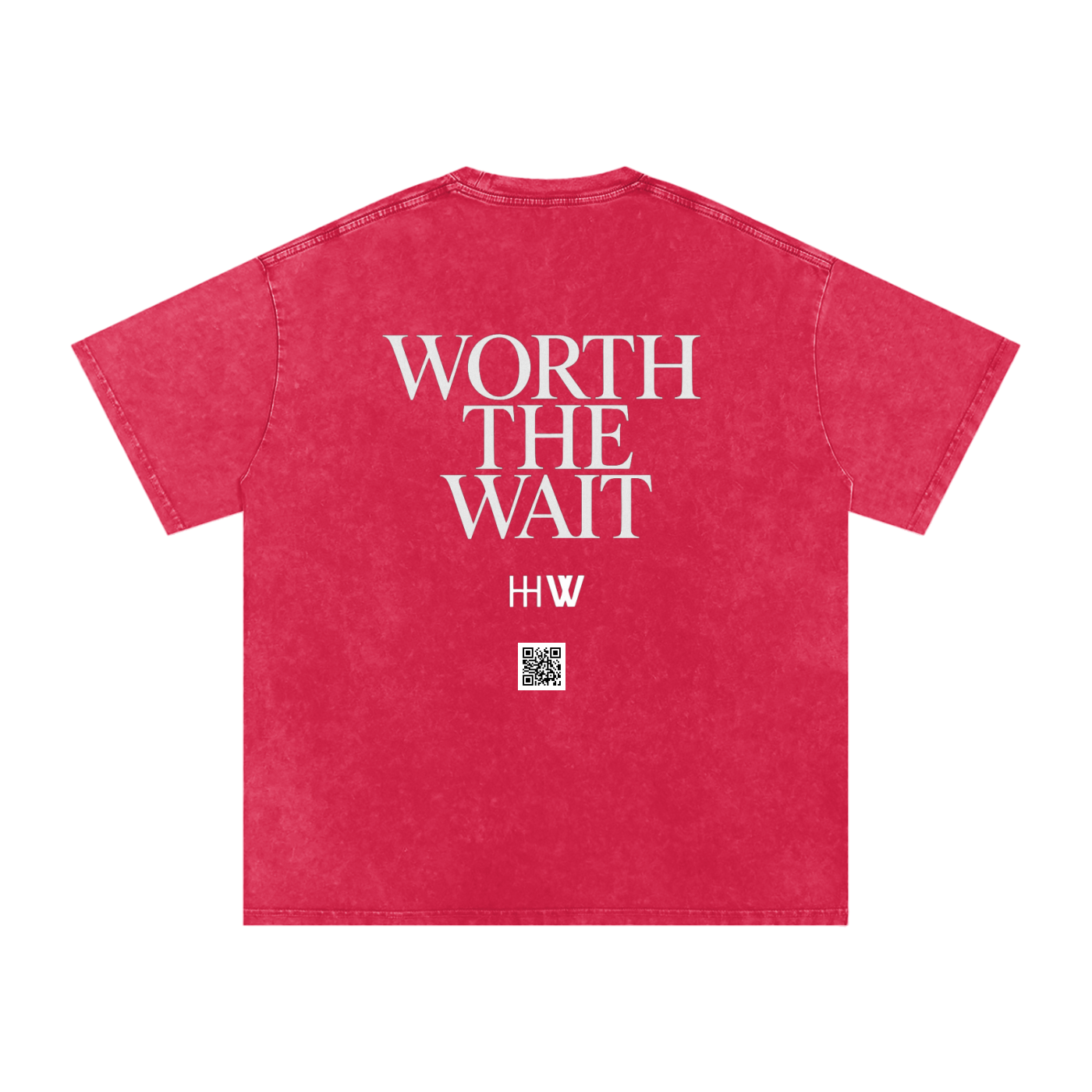 ‘HW’ snow washed oversized T-shirt