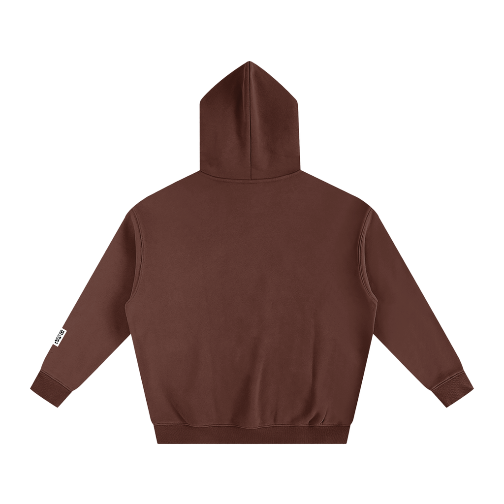 ‘H-worthy’ Oversize Fleeced Hoodie