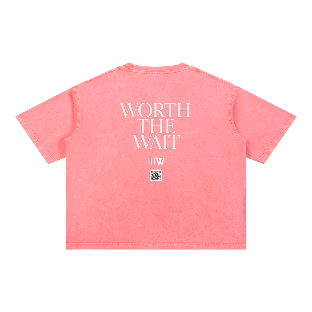 ‘H-worthy’ Mineral Wash Cotton T-Shirt