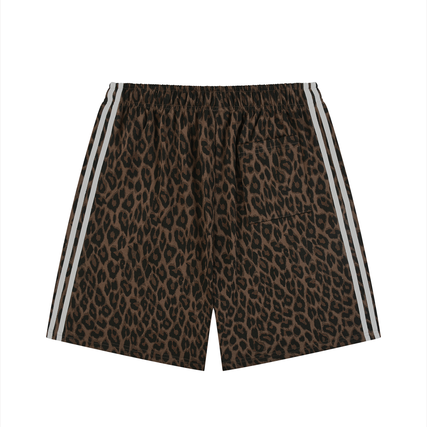 “No Worries” Heavyweight Leopard Drawstring Shorts