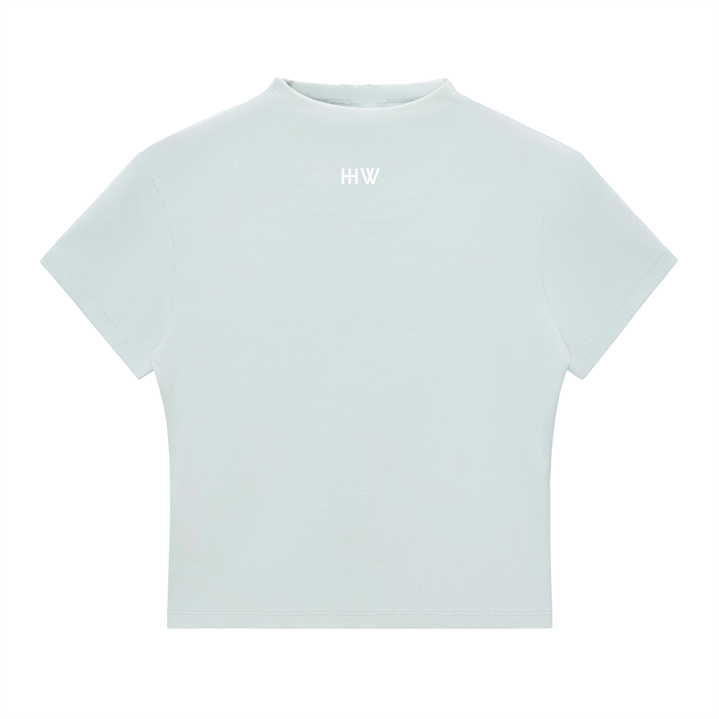 ‘HW’ Essential Slim Fit Mock Neck T-Shirt