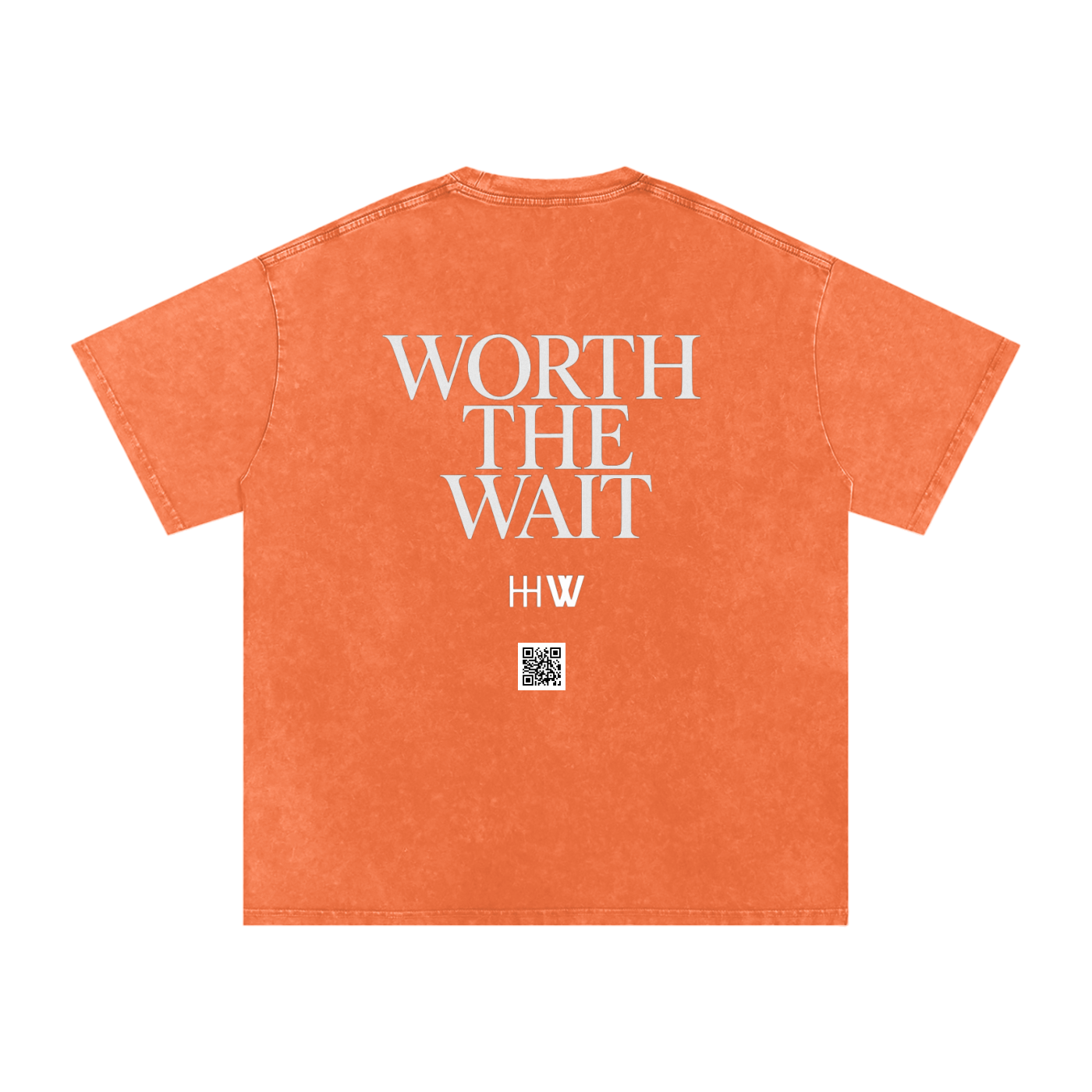‘HW’ snow washed oversized T-shirt