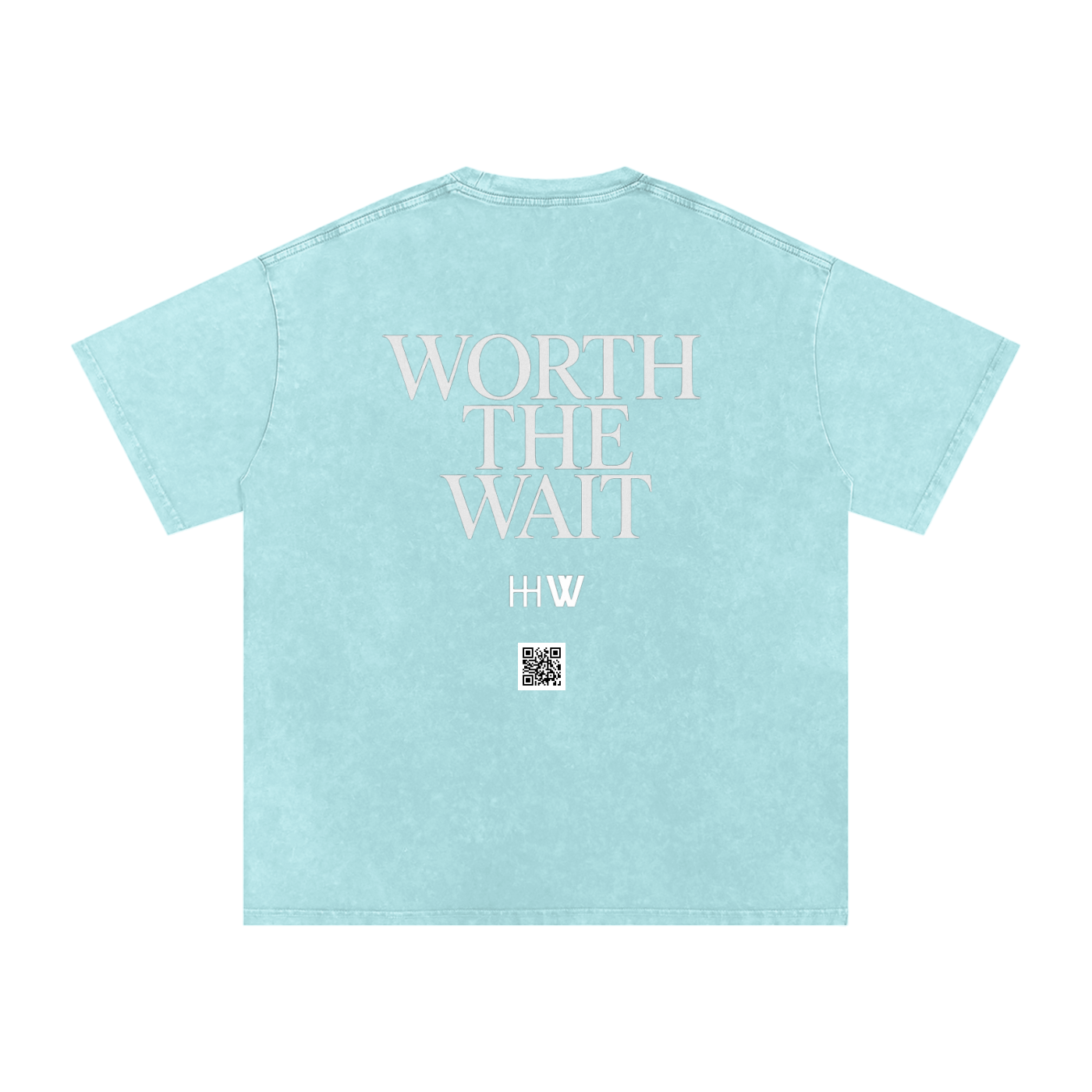 ‘HW’ snow washed oversized T-shirt