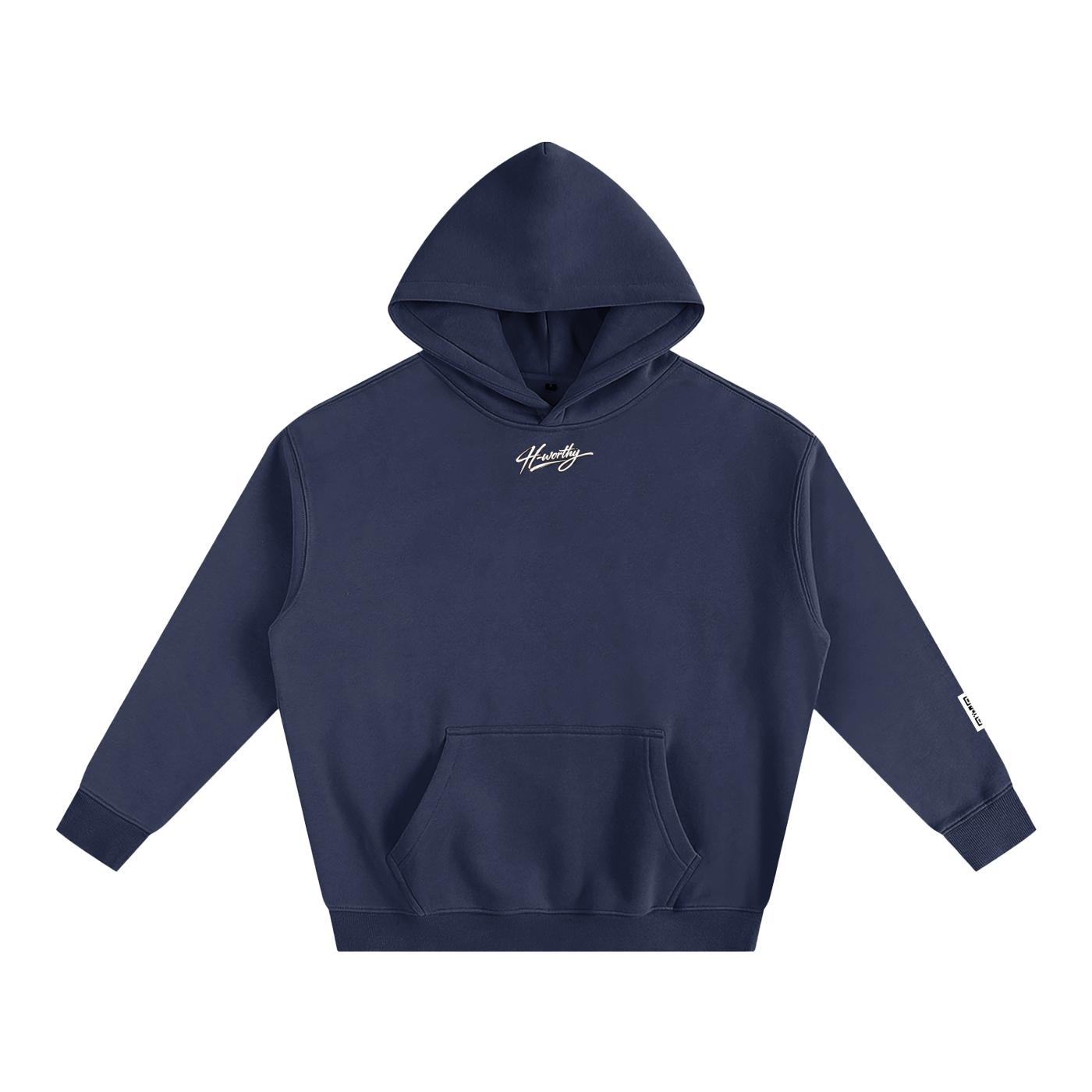 ‘H-worthy’ Oversize Fleeced Hoodie