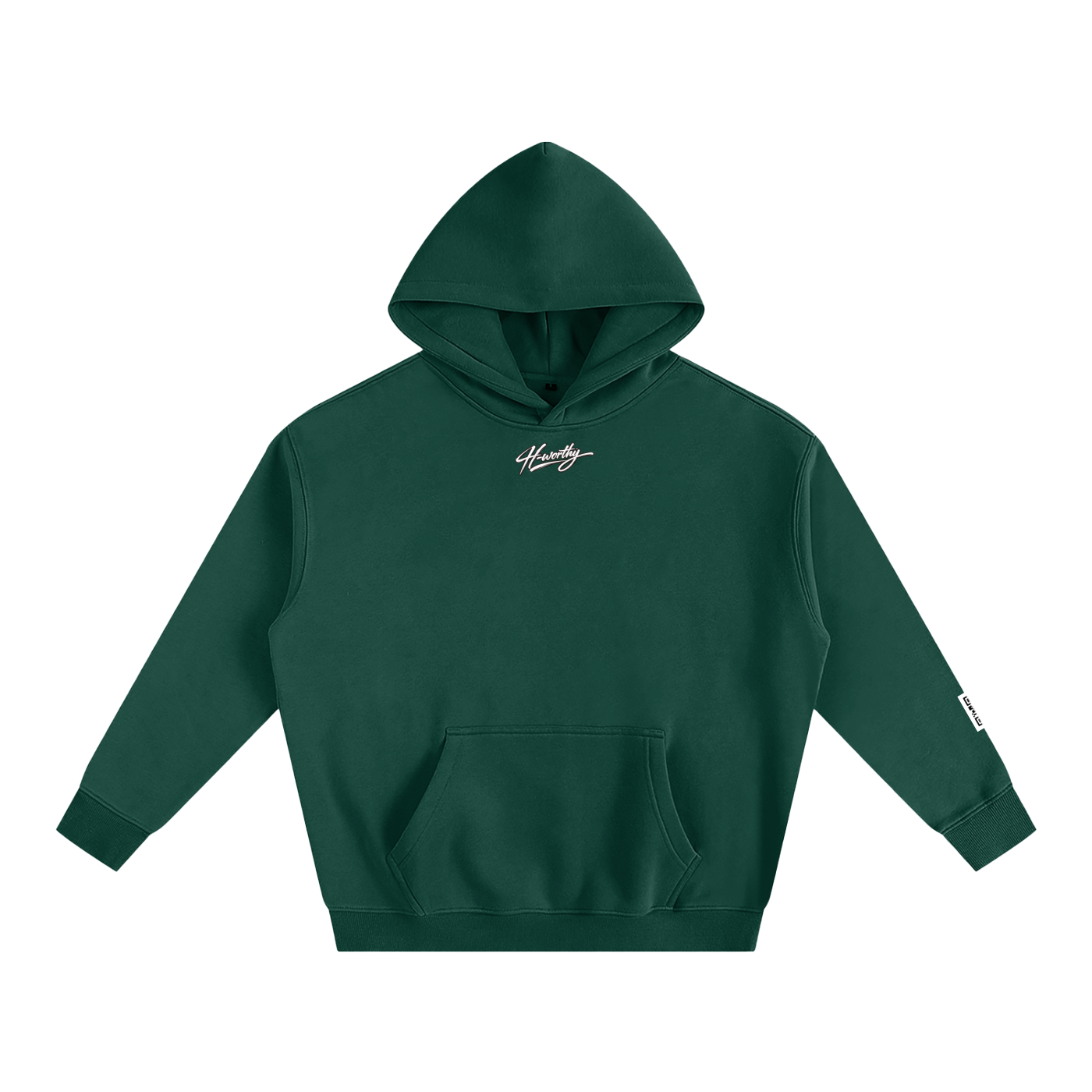 ‘H-worthy’ Oversize Fleeced Hoodie