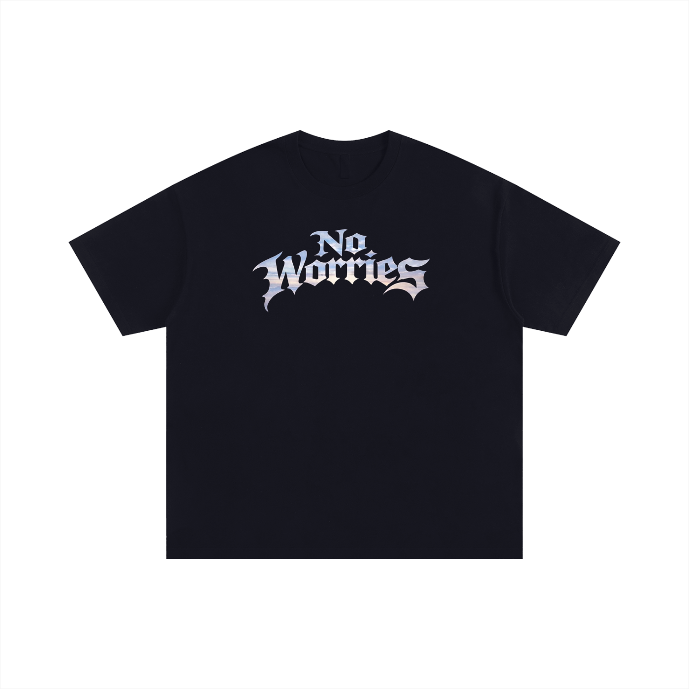 “No Worries” Oversized Cotton T-Shirt