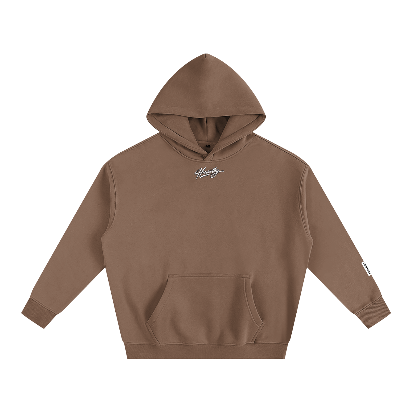 ‘H-worthy’ Oversize Fleeced Hoodie