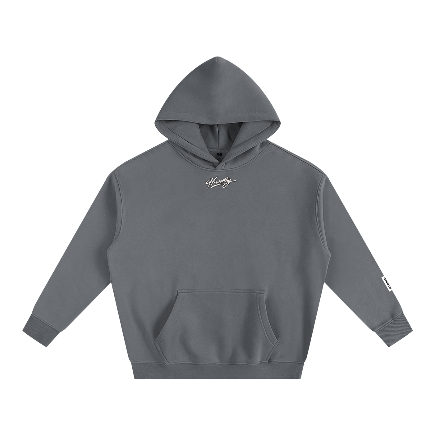 ‘H-worthy’ Oversize Fleeced Hoodie