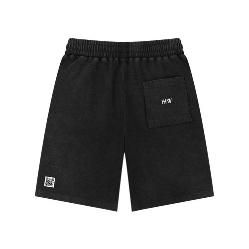 ‘H-worthy’ Mineral Wash Waffle Knit Shorts