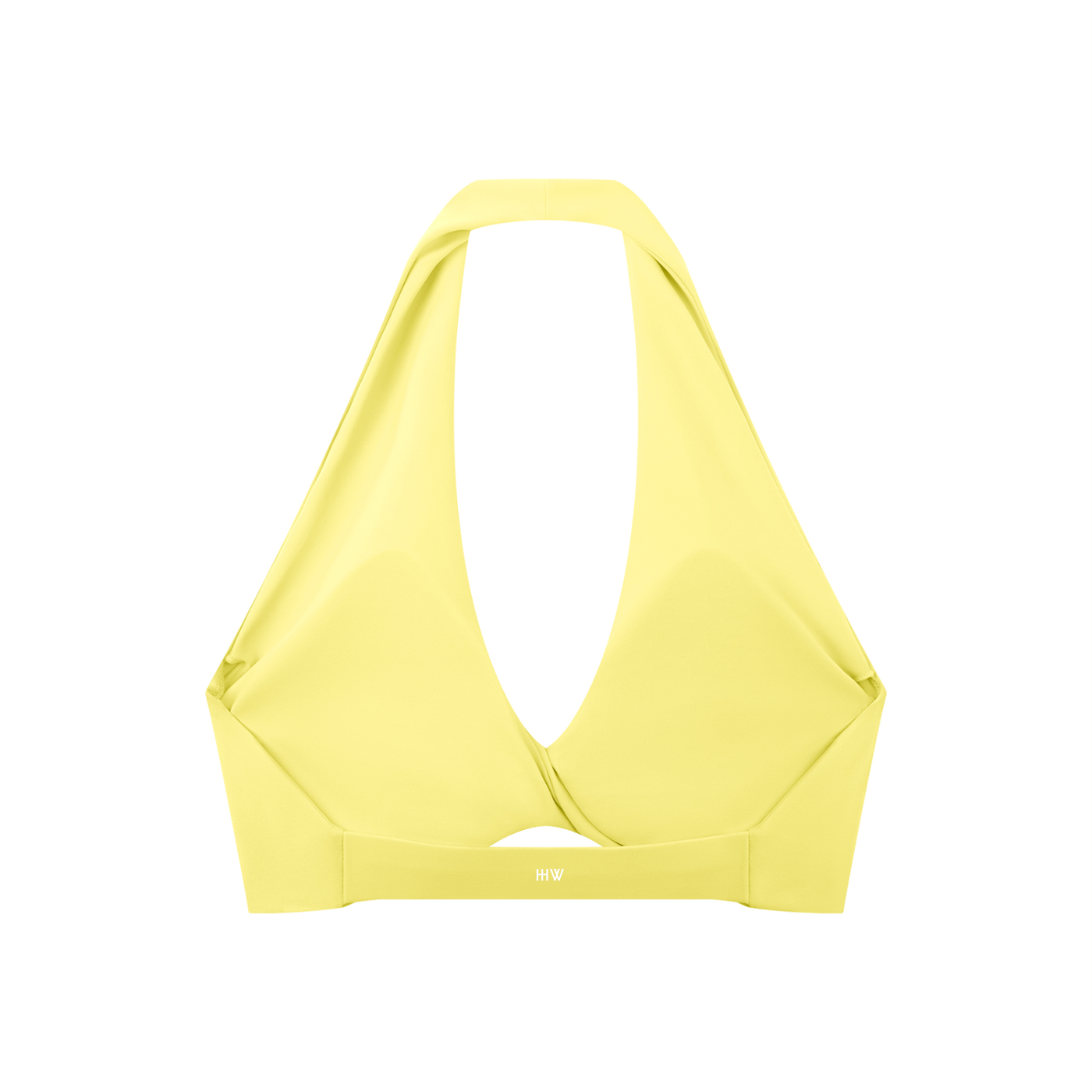 “No Worries” Women's Pleated Halter Sports Bra