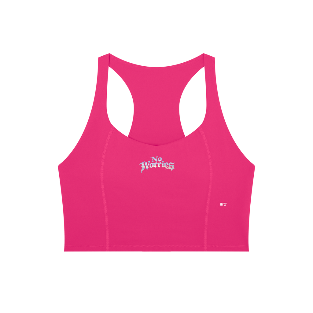 “No Worries” Women’s Tight Paneling Yoga Tank Top